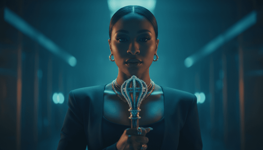 AI-जनित अमूर्त कला जो 'Burning Blue' अवधारणा को दर्शाती है, जिसमें घूमते हुए इंडिगो और क्रिमसन रंग हैं, जो गीत की जोशीली फिर भी उदास नव-सोल गहराई का प्रतिनिधित्व करते हैं।