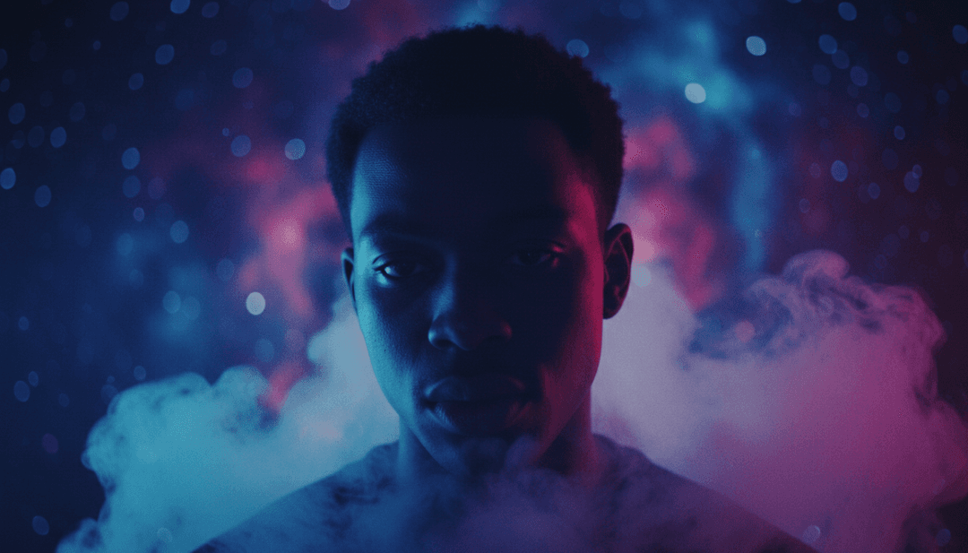 AI가 Sekou의 R&B 트랙 'About Last Night'의 음파와 가사를 분석하여 소울풀한 이미지를 투영합니다.