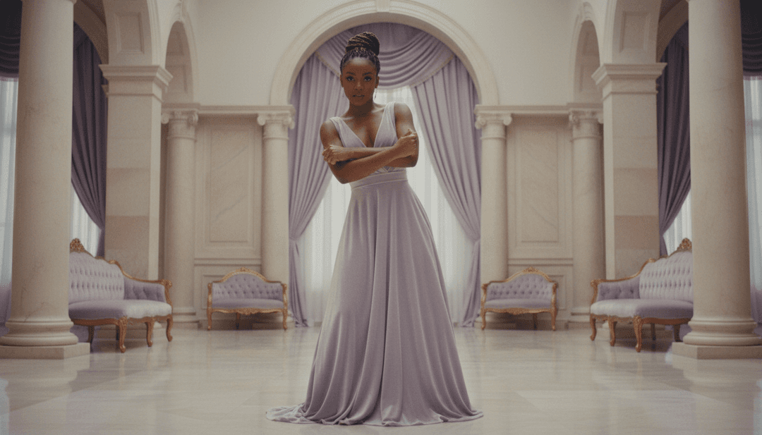 एआई द्वारा उत्पन्न दोस्ती और डांसहॉल तत्वों को दर्शाने वाले जीवंत दृश्य