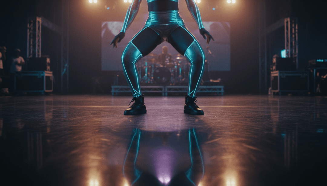 freebeat.aiのユーザーインターフェース。様々なビデオスタイルや編集オプションが表示され、バックグラウンドでは完成したミュージックビデオが再生されている。