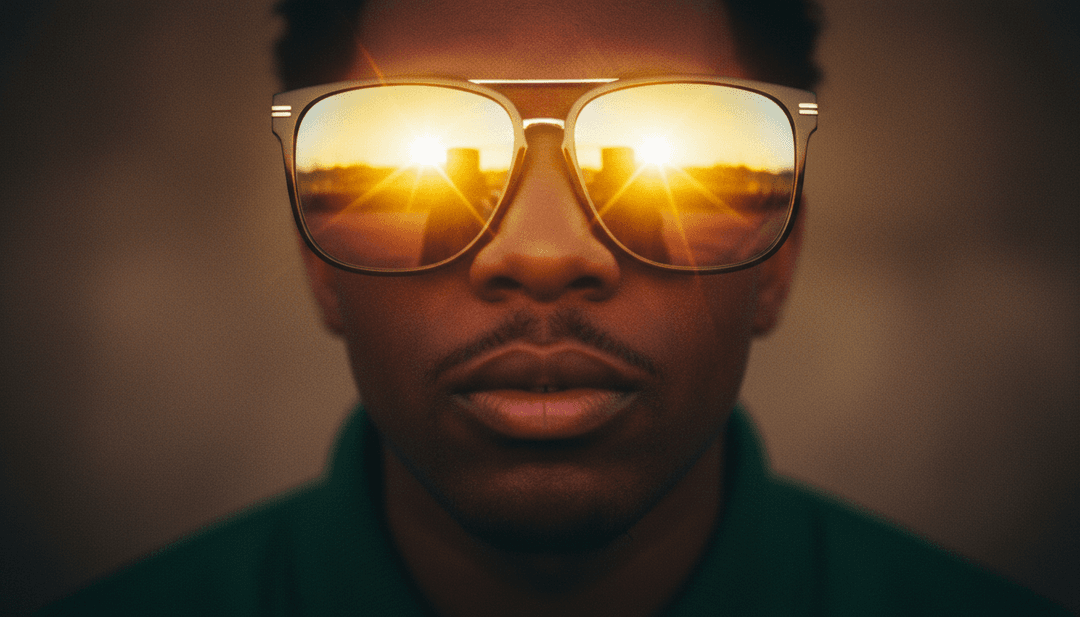 Scènes de clip musical dynamiques pour 'Sun', avec des motifs lumineux abstraits, des figures dansantes et des paysages urbains rétro-futuristes alimentés par l'IA.