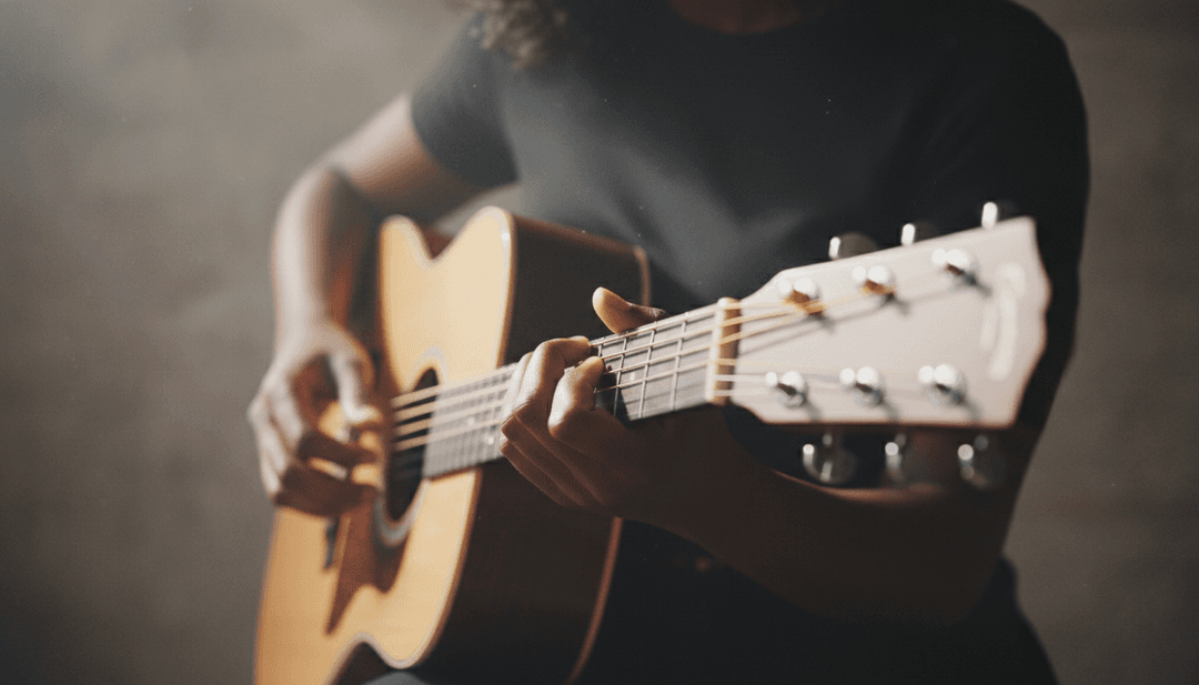 IA analisando as letras e melodias acústicas de "Down the Road" de Tiera Kennedy, visualizando uma viagem serena por paisagens rurais.