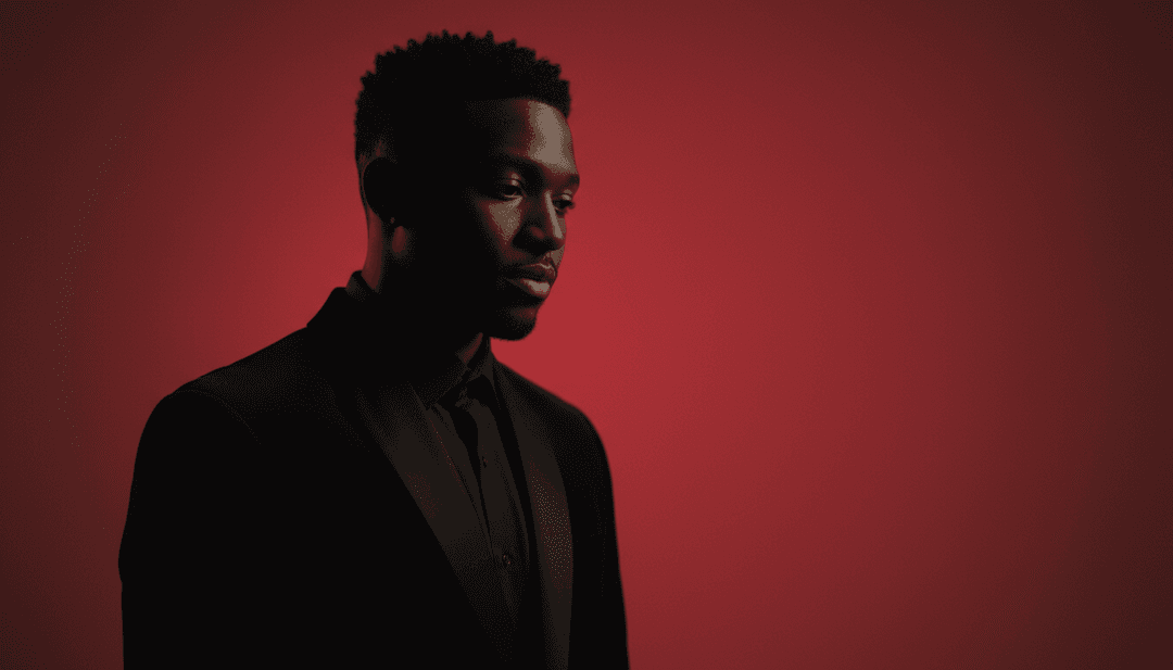 Représentation abstraite d'éléments jazz hip-hop et néo-soul fusionnant, ondes sonores visuelles formant un paysage serein, reflétant l'ambiance de 'wASH U AWAY'.