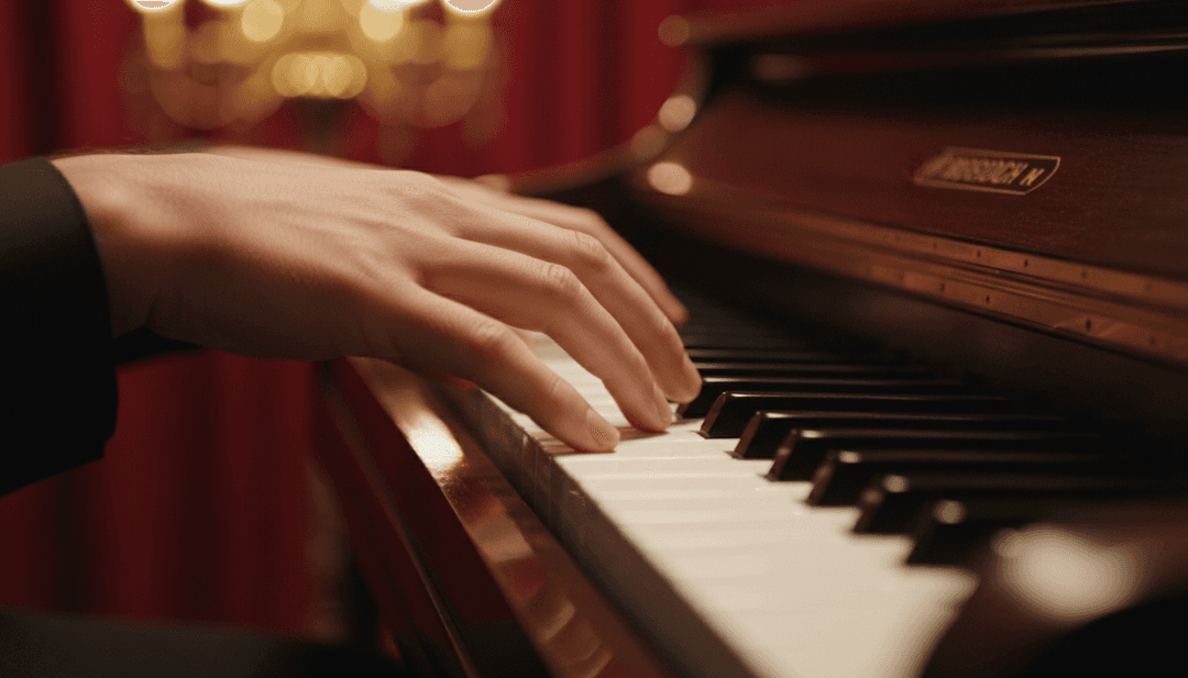 Une animation vibrante d'une mélodie de saxophone se transformant en eau courante, entourée de lumières urbaines reflétant un rythme soulful, dépeignant un clip musical en cours de réalisation.