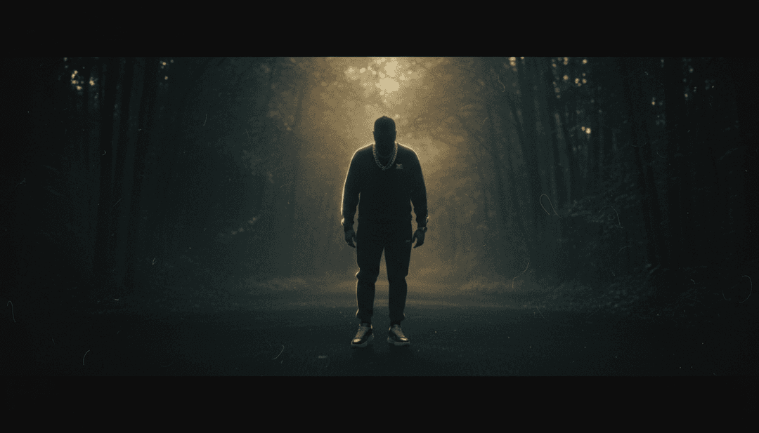 一個AI系統分析雷鬼和舞廳的波形,背景是充滿活力的熱帶圖案,象徵著對「4LIFE」的初步詮釋。