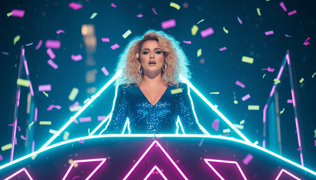 AI द्वारा David Guetta और Bebe Rexha के 'I'm Good (Blue)' के डांस-पॉप रिदम और ब्लू कलर कॉन्सेप्ट का विश्लेषण।