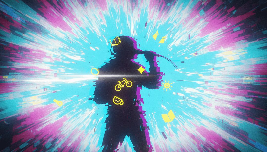 Montagem de cenas diversas e vibrantes de videoclipes gerados por IA, demonstrando flexibilidade criativa.