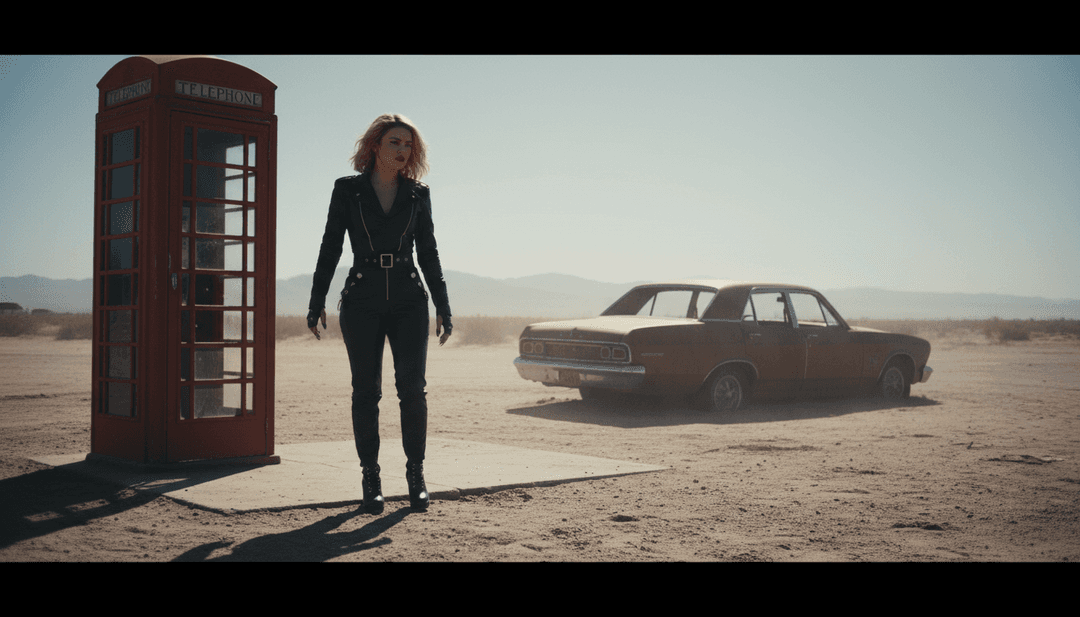 एक AI-जनरेटेड म्यूजिक वीडियो के भीतर जश्न मना रहे विविध समूह का एक अंतिम उच्च-ऊर्जा शॉट, स्वतंत्रता और खुशी के 'Whatever' विषय को समाहित करता है।