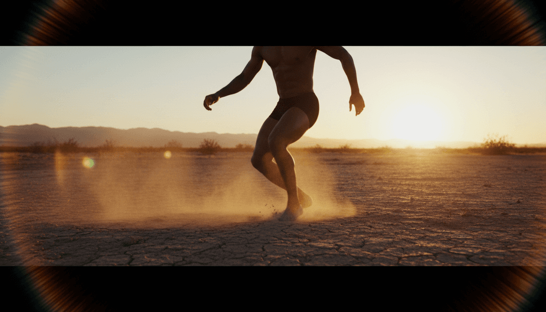 Abstrakte visuelle Darstellung von Schallwellen, die House-, R&B- und Pop-Elemente mischen, symbolisiert die KI-Interpretation des Songs 'Move'.