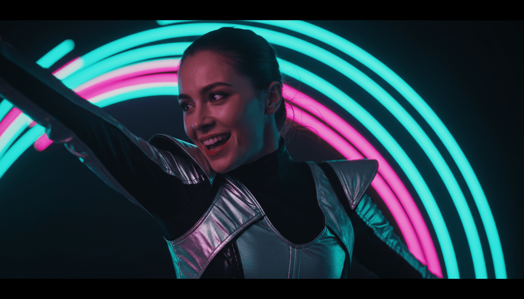 एक उपयोगकर्ता-अनुकूल डिजिटल इंटरफ़ेस 'There She Goes' का एक जेनरेट किया गया म्यूजिक वीडियो दिखा रहा है, जिसमें एकीकृत लिरिक्स और गतिशील दृश्य प्रभाव हैं, जो उपयोगकर्ता सहभागिता को आमंत्रित करते हैं।