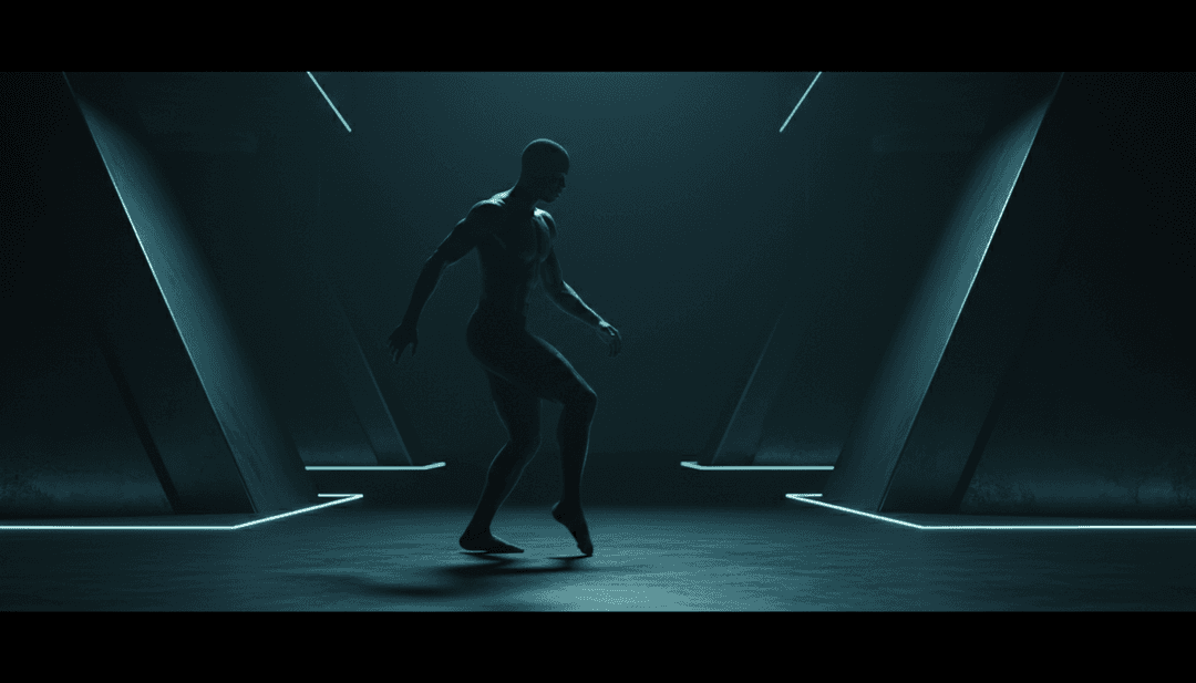 浩室音樂和電子舞曲概念視覺化,演變為抽象光影圖案和充滿活力的形狀。