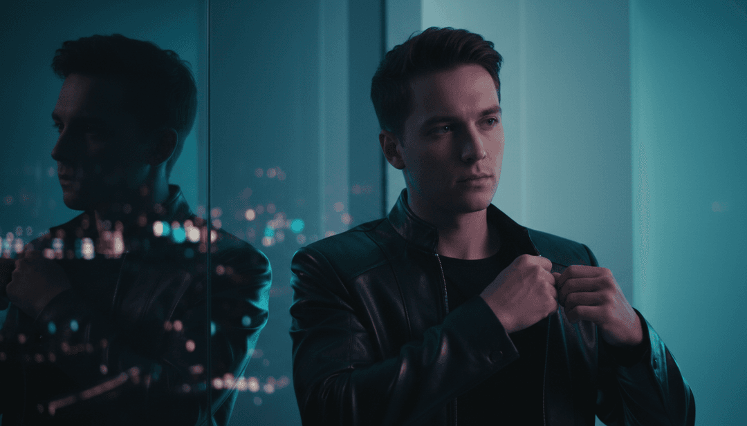 ध्वनि तरंगों का अमूर्त दृश्यांकन गतिशील क्लब रोशनी और स्पंदनशील ज्यामितीय पैटर्न में बदल रहा है, जो इलेक्ट्रो हाउस संगीत की व्याख्या का प्रतिनिधित्व करता है।