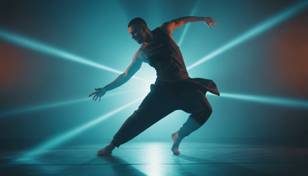 Rappresentazione visiva astratta di onde sonore che si trasformano in schemi geometrici, incarnando il genere electro house per il video musicale di Devotion.