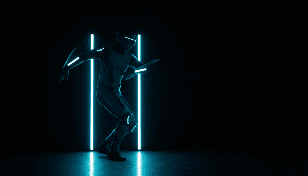 Rappresentazione astratta dell'AI che analizza la forma d'onda di 'Smack Yo'' di Beltran, con frequenze sonore vibranti che si traducono in concetti visivi per un video musicale.