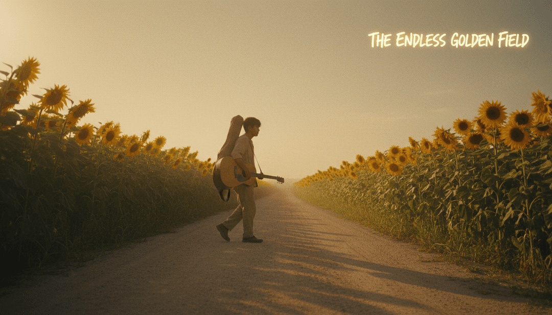 Sequenza visiva dinamica che mostra un paesaggio urbano digitale trasformarsi con il ritmo di 'IND 2 JFK', illustrando l'energia e il flusso narrativo della canzone, sincronizzandosi con le voci dei Los Aptos.