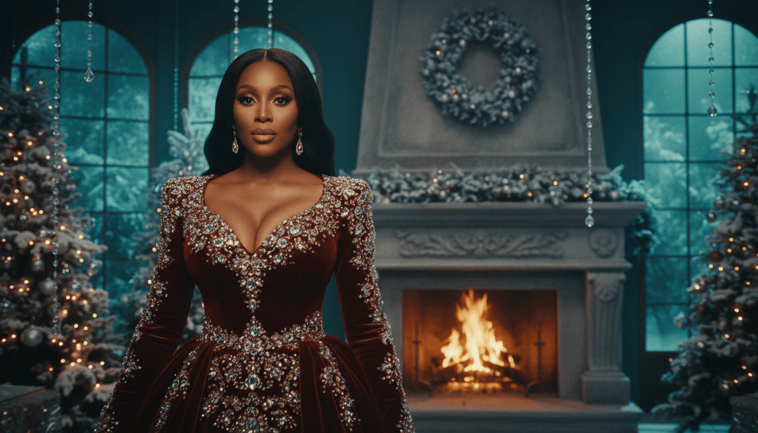 Immagini dinamiche di campanelli di slitta animati, un caminetto scoppiettante e animazioni vocali ispirate a Mariah Carey, che descrivono la musica che si trasforma in video.