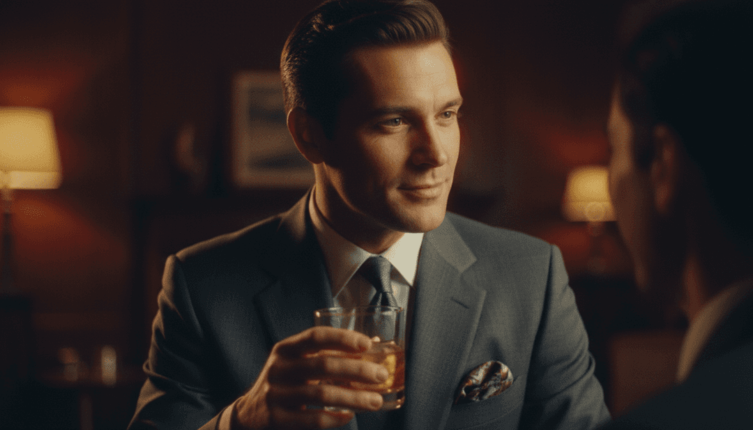 Dean Martin के 'Let It Snow!' के लिए एक तैयार AI-जनित संगीत वीडियो स्टिल, जिसमें उत्सवपूर्ण, बर्फीले दृश्य और स्पष्ट, सुरुचिपूर्ण बोल दिखाए गए हैं।