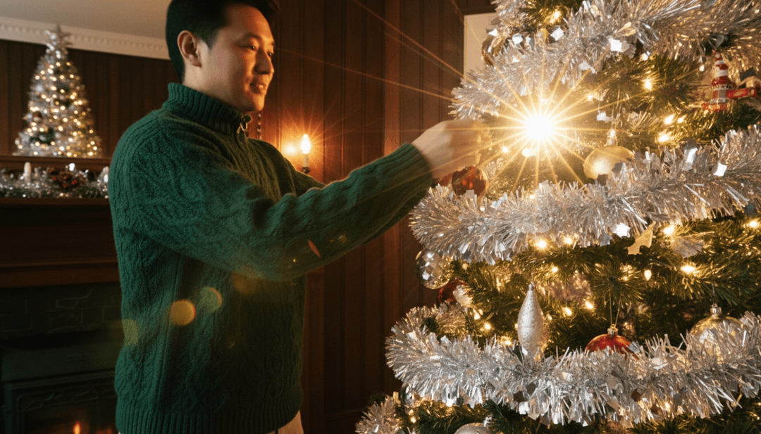 उत्सव की रोशनी और हंसमुख पात्रों के साथ एक आरामदायक, एनिमेटेड शीतकालीन वंडरलैंड दृश्य, जो एआई द्वारा जेनरेट किए गए 'A Holly Jolly Christmas' म्यूजिक वीडियो की छुट्टियों की भावना को दर्शाता है।