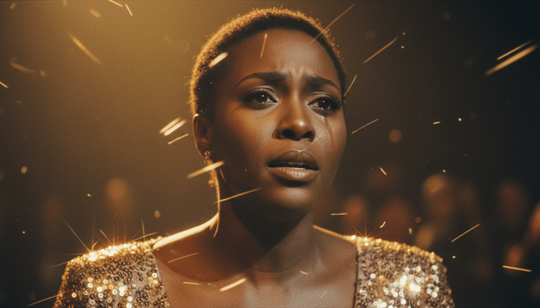 動態視覺效果說明 Darlene Love 的和聲與銅管樂段轉變為充滿活力、電影般的聖誕場景。