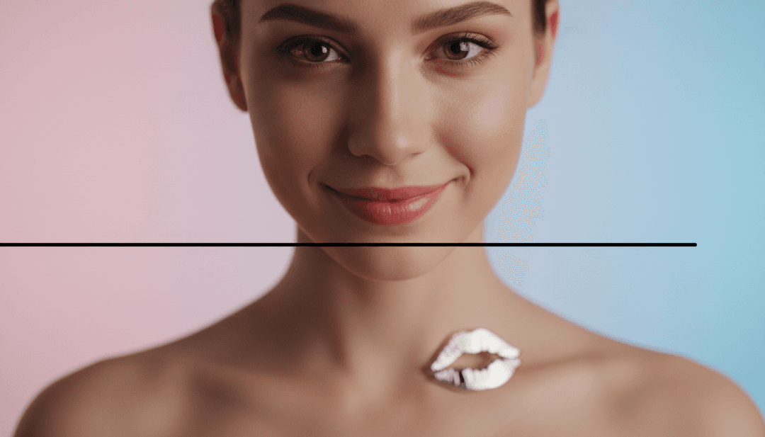 Représentation visuelle abstraite d'ondes sonores se transformant en imagerie onirique, symbolisant l'IA de Freebeat.ai interprétant la chanson 'Manchild' de Sabrina Carpenter pour un clip vidéo.