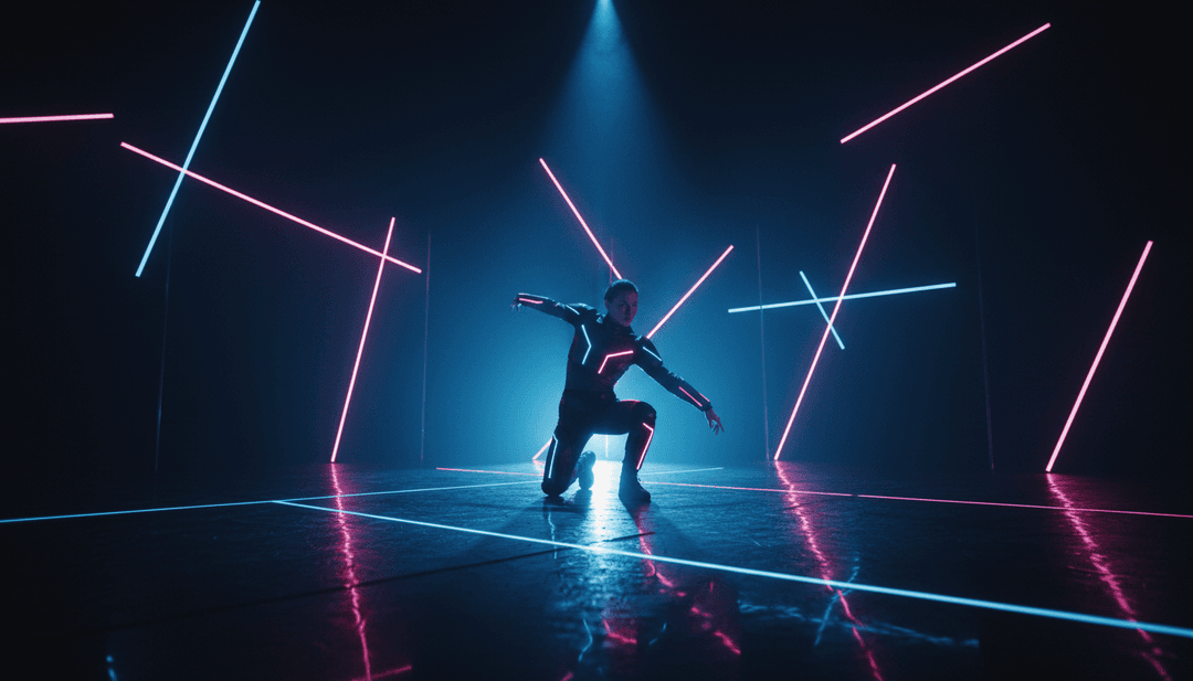 freebeat.ai द्वारा बनाए गए 'Soda Pop' म्यूजिक वीडियो का एक उत्सवपूर्ण अंतिम दृश्य, जिसमें विविध के-पॉप सौंदर्यशास्त्र और अपना खुद का बनाने के लिए कॉल-टू-एक्शन दिखाया गया है।