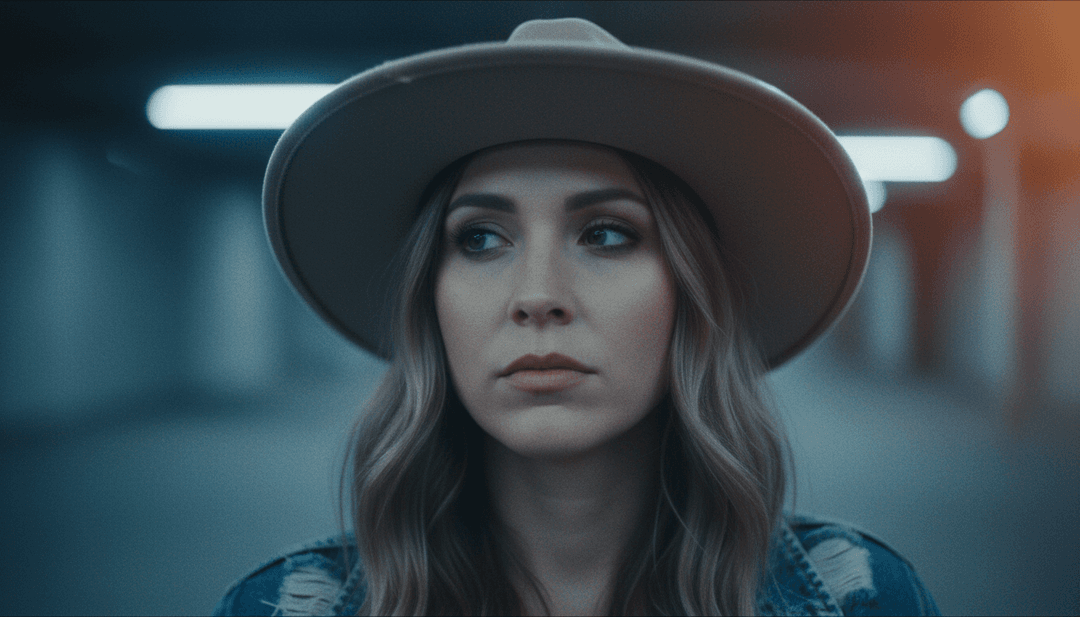 Uma vasta paisagem desértica ensolarada ao entardecer, com uma estrada solitária e sinuosa, simbolizando a jornada em 'Somewhere Over Laredo'.