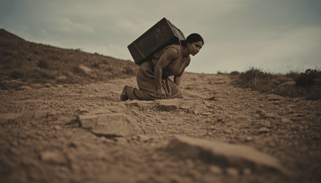 Tekoa的'Barter'动态AI生成音乐视频场景,描绘了粗犷的后朋克声音与抽象城市视觉之间的相互作用。