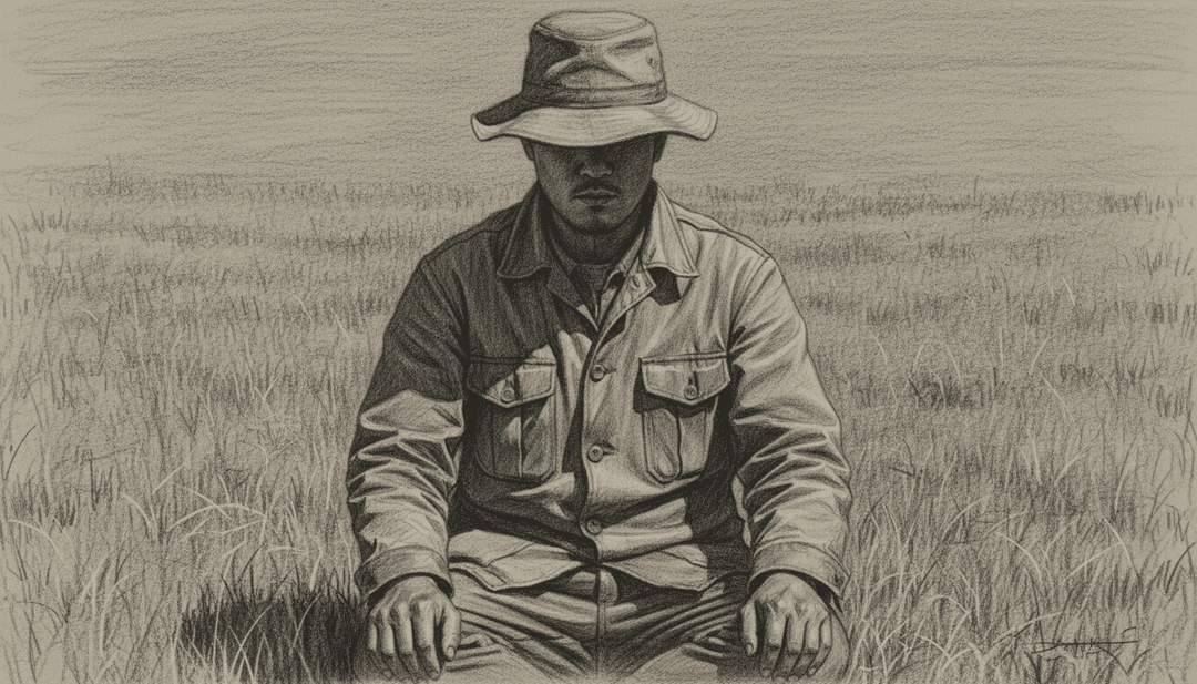 AI诠释Josh Meloy的乡村民谣歌曲'Without a Fight',将情感歌词和原声吉他可视化。