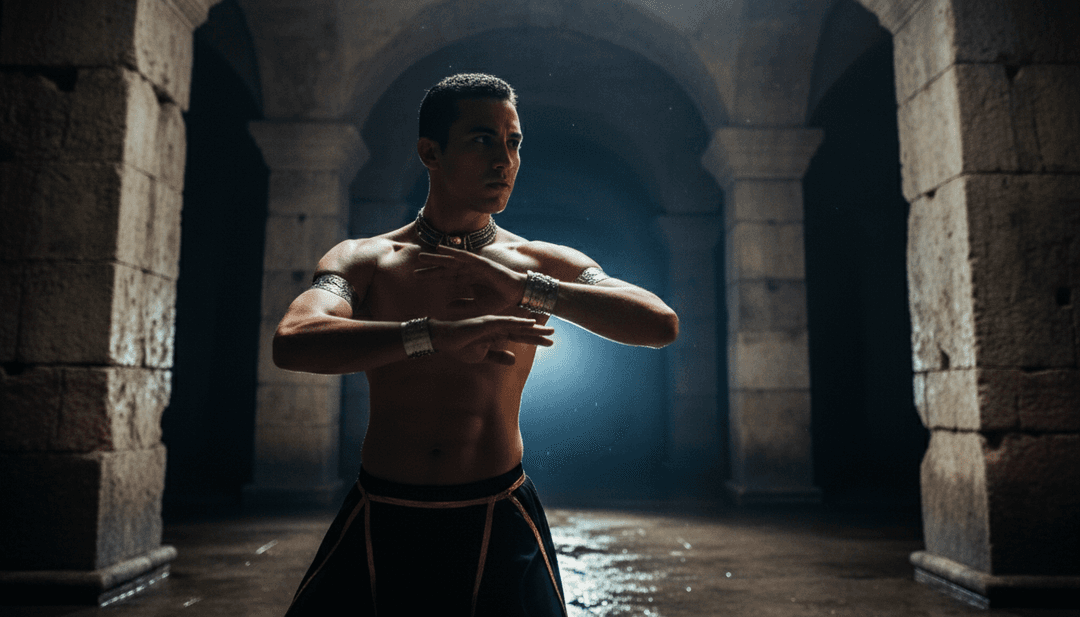 KI analysiert die pulsierenden EBM- und Techno-Rhythmen von Tiga, Fcukers' 'SILK SCARF', um ein dunkles, fließendes und futuristisches Musikvideo zu konzipieren.