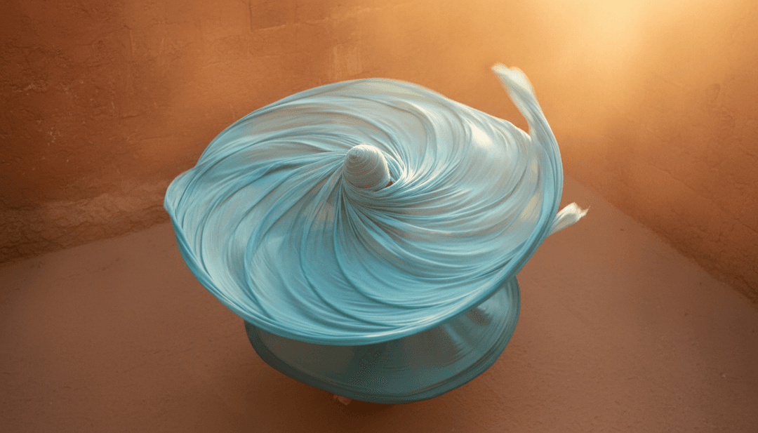 Ein futuristisches Musikvideo, das den Titel 'SILK SCARF' und den Künstlernamen Tiga, Fcukers zeigt, generiert von freebeat.ai mit dynamischen EBM- und Techno-Visuals.