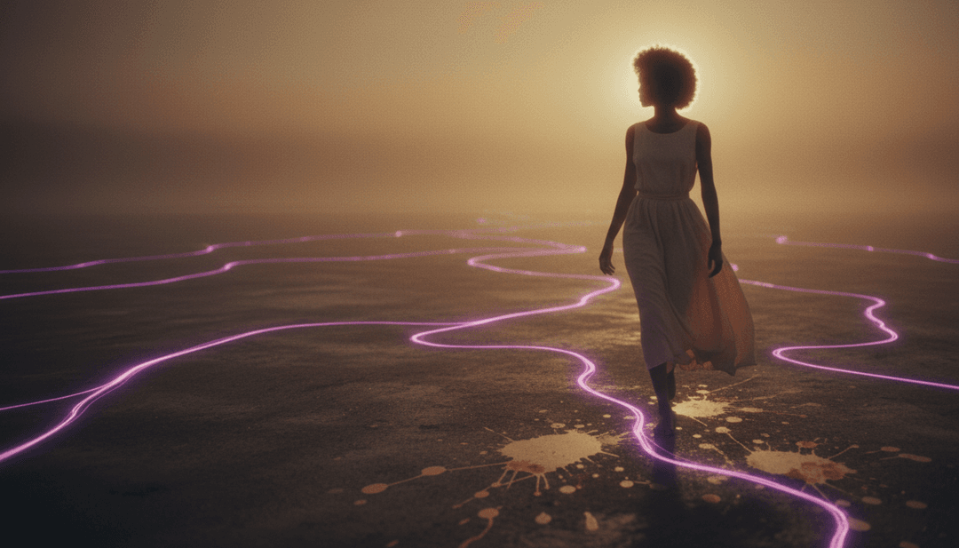 AI 將 'Loving You (Is a Reflex)' 的旋律和氛圍轉化為寧靜、電影般的影片場景。