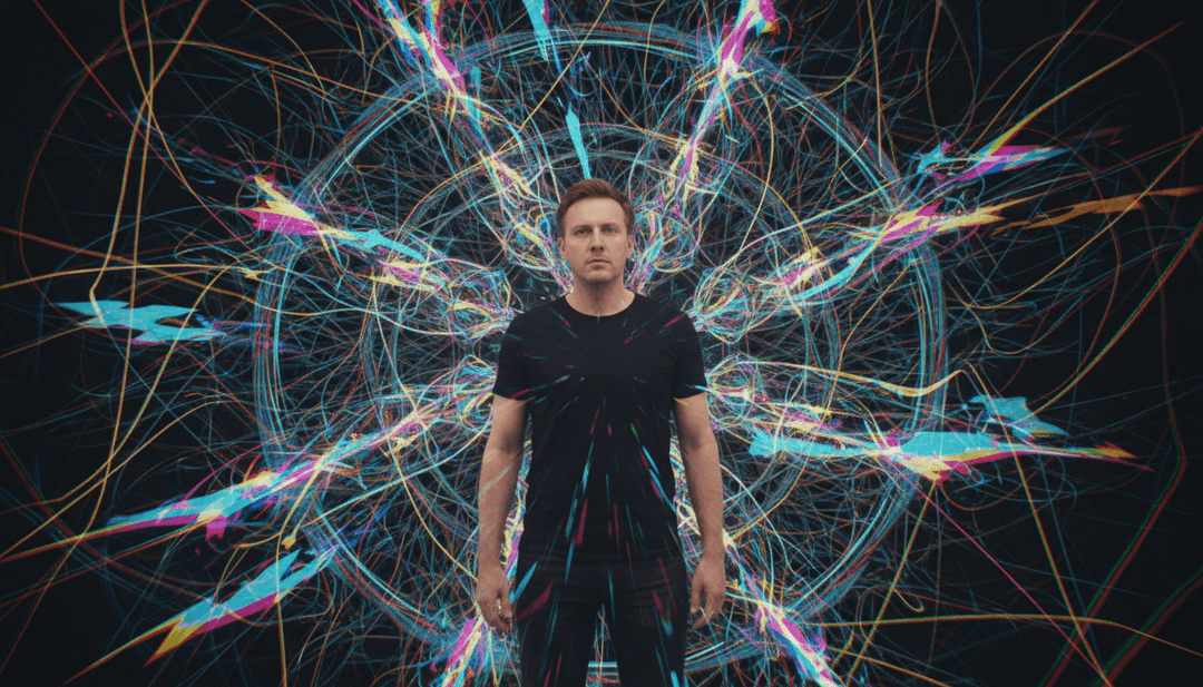 Freebeat.ai의 사용자 인터페이스가 'Paradise'의 완성된 뮤직비디오 프로젝트를 보여주며, 다운로드 및 공유 제어 기능과 함께 사용자들이 직접 만들도록 초대합니다.