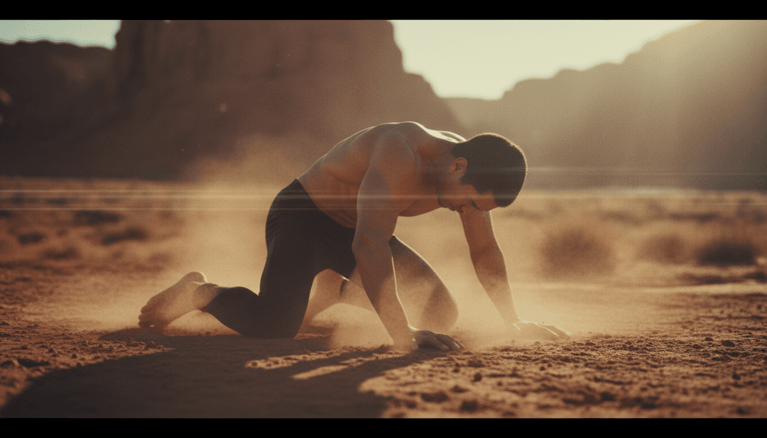 Dynamische Musikvideo-Szene mit einer Mischung aus Folkinstrumenten, Hozier's ausdrucksstarkem Gesicht und sanften pastoralen Landschaften mit animierten 'Gummiband'-Linien.