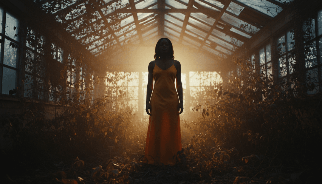 Visualisation abstraite d'ondes sonores interprétant les émotions et les thèmes lyriques pour une chanson indie pop rock alternatif.