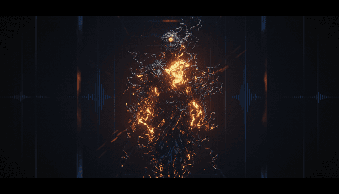 IA analizando los profundos temas románticos y melancólicos de 'Lut Gaye' de Jubin Nautiyal, visualizando una mirada desconsolada pero devota.