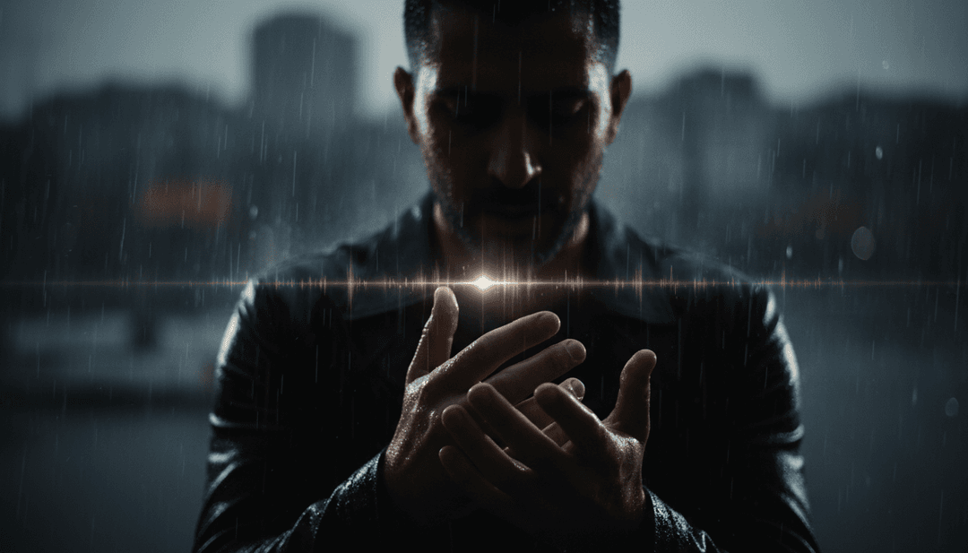 'Bilmem Mi?' की धुन पर झिलमिलाते एक डिजिटल शहर के गतिशील दृश्य, Sefo के मुखर वितरण और रैप छंदों का प्रतिनिधित्व करने वाले अमूर्त प्रकाश पैटर्न के साथ।