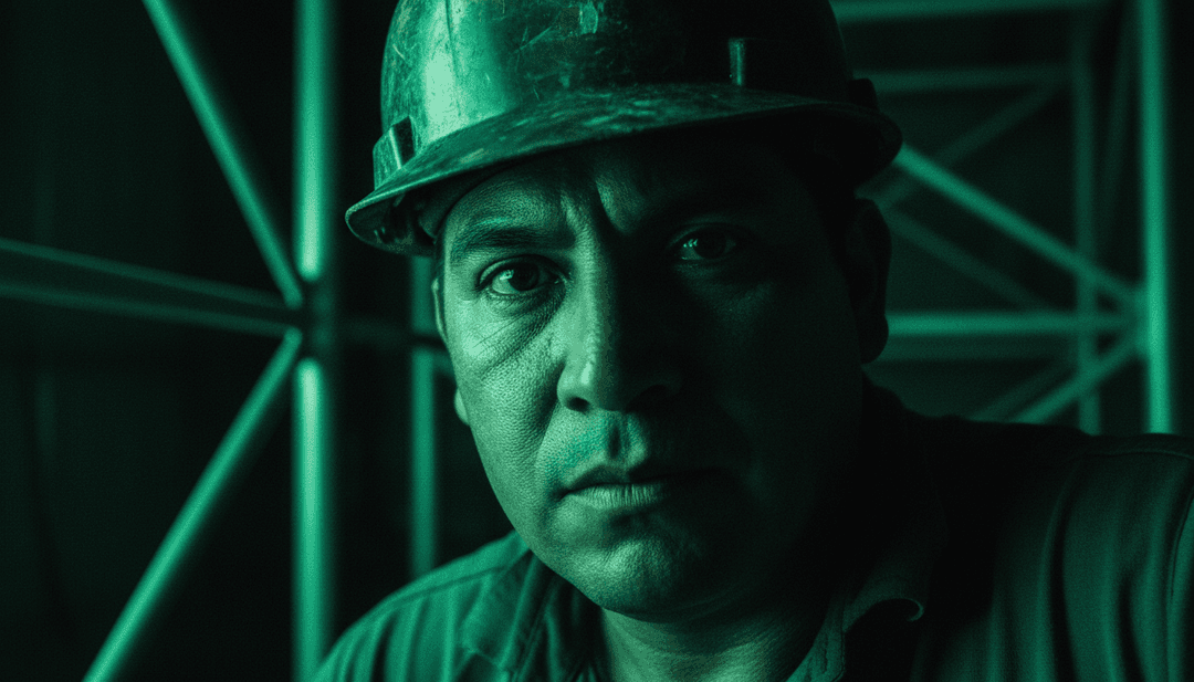 AI 正在解读 Ole 60 的 'Can't Take It With You' 歌词中原始的蓝调摇滚能量,将强劲的声线转化为鲜明、富有情感的视觉概念。