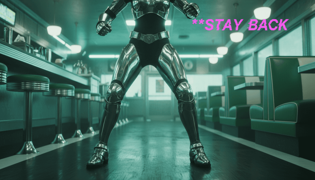 AI 生成的動態音樂影片場景,包含快速剪輯、都市美學和與 Rico Nasty 的「PEPPER」音樂同步的鮮豔色彩。