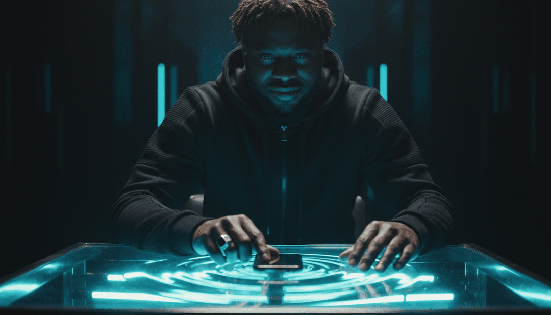 KI-Analyse von Nemzzz's 'MR DND' Texten und Beat, zeigt Wellenformen und lyrische Themen für Grime- und UK Drill-Inspiration.