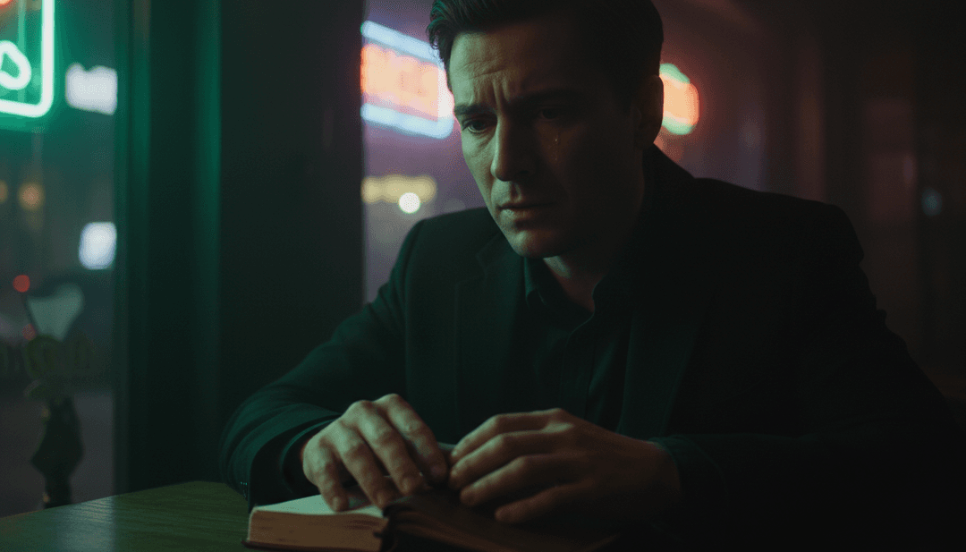 Benutzer interagiert mit der freebeat.ai-Oberfläche und sieht, wie sein eigenes einzigartiges Musikvideo mit benutzerdefinierten Visuals generiert wird.