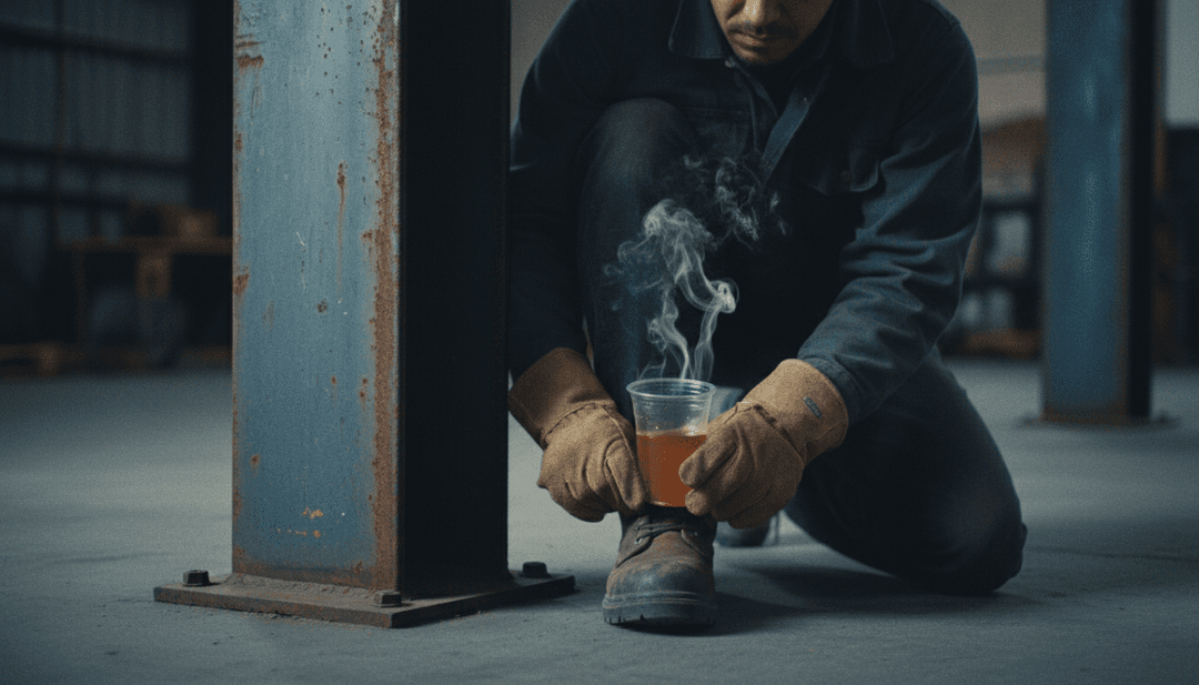 IA interpretando ondas sonoras ambientais em um padrão de luz onírico, refletindo o conceito de 'Strobe Dream'.