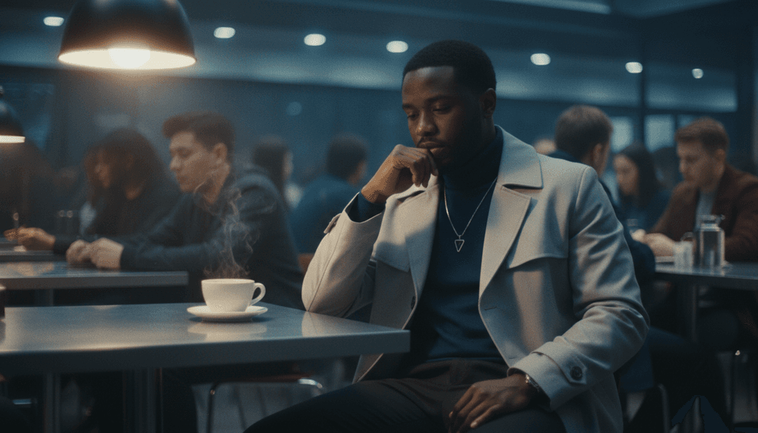 AI가 힙합 및 R&B 곡 'Too Deep For The Outro'의 핵심 감정과 가사 테마를 Kai Banks, La Reezy, Mileena에 의해 분석 중.