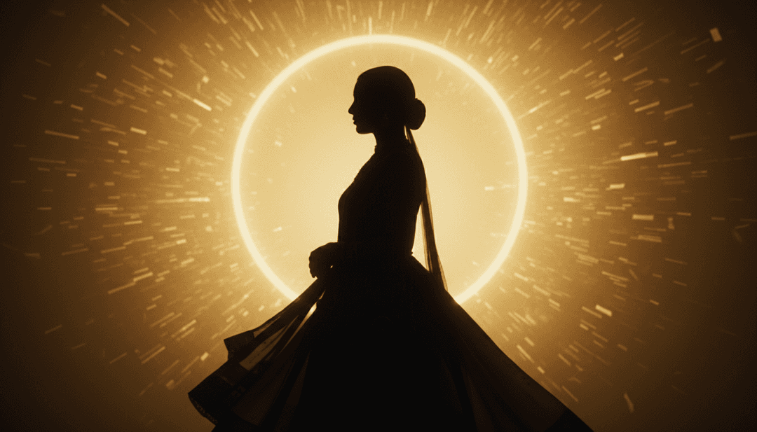 IA interpretando as letras pungentes e a melodia melancólica de 'Lut Gaye' de Jubin Nautiyal, imaginando temas de amor perdido e anseio em um cenário romântico.