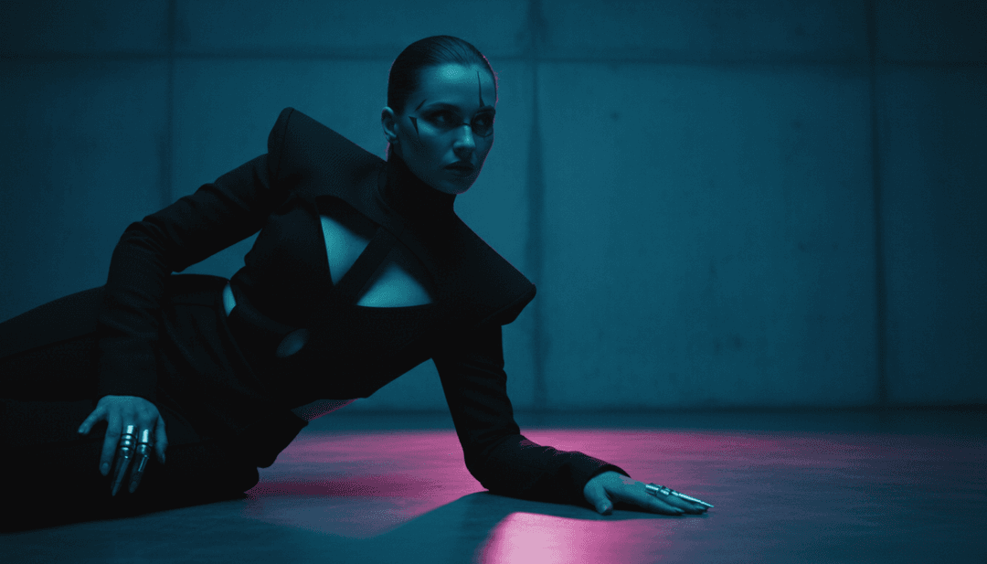 Um videoclipe de SAD GIRLZ LUV MONEY Remix gerado por IA, vibrante e finalizado, com uma interface mostrando opções para os usuários criarem os seus próprios.