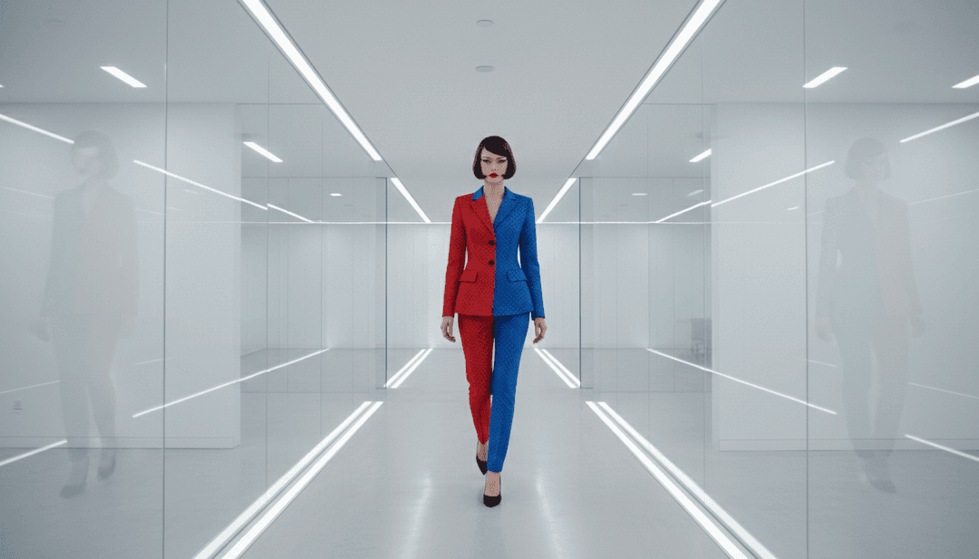 Ariana Grande의 "positions"에서 음악적 파형, 가사, 감정 데이터를 분석하여 뮤직 비디오 생성을 준비하는 정교한 AI.