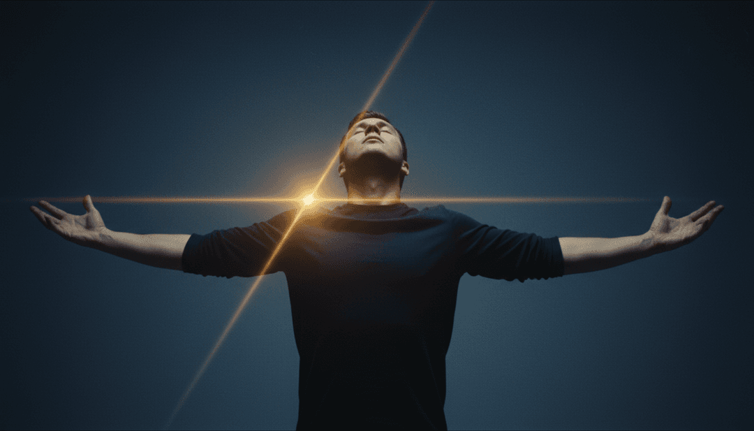 Un utente che guarda gioiosamente il suo video musicale personalizzato generato dall'AI per 'Another Love' su un dispositivo, con il logo freebeat.ai.