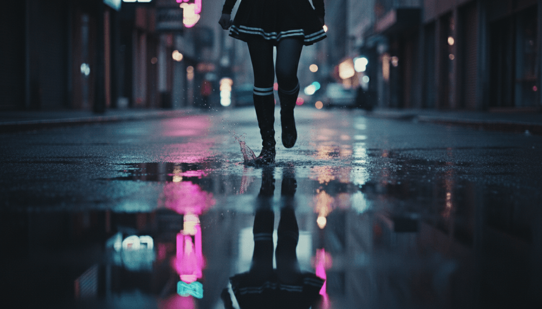 AI가 Olivia Rodrigo의 'good 4 u' 가사와 펑크 록 에너지를 해석하여 역동적인 뮤직비디오 컨셉을 만드는 모습