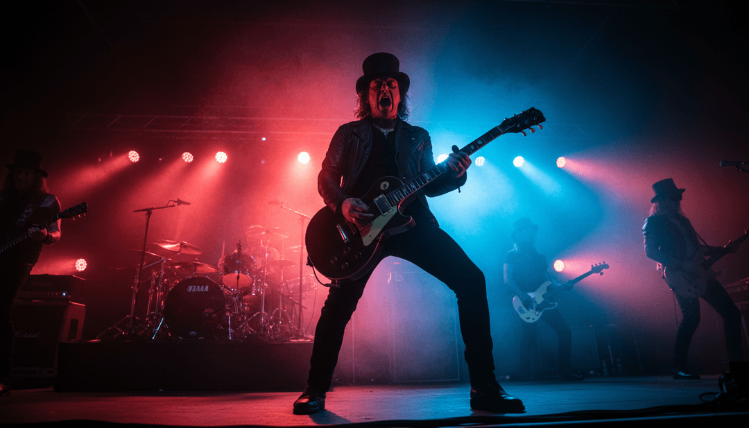 Um utilizador a interagir com a interface freebeat.ai, personalizando um vídeo de música para uma canção de rock.