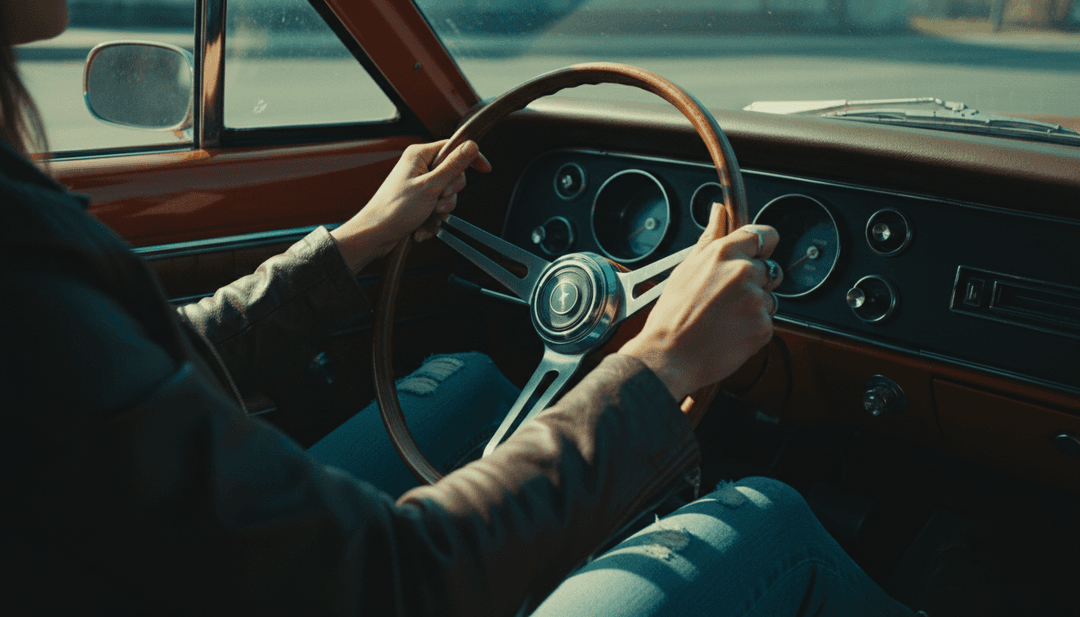 사용자가 자신만의 영상을 만들도록 유도하며, `무료 자막` 커스터마이징 및 공유 옵션이 있는 'Choosin' Texas'의 생성된 뮤직 비디오를 보여주는 freebeat.ai의 사용자 인터페이스.