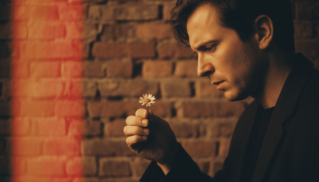 Cena final de videoclipe gerada por IA para DAISIES de Justin Bieber, com legendas gratuitas e visuais sincronizados, convidando os usuários a criar os seus próprios.